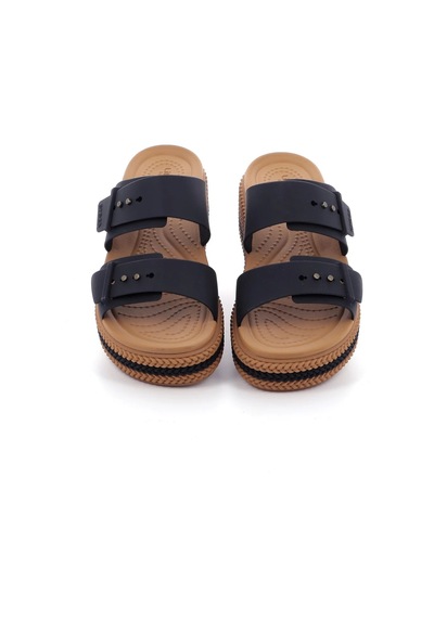 Crocs Brooklyn Woven Buckle Kadın Terlik 209978-001 Siyah
