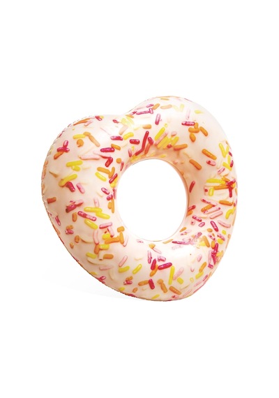 Intex 56253 Kalp Şekilli Donut Simit 104 Cm, Su Sporları, Plaj Malzemesi, Şişme Ürün, Yüzme Aksesuarı, Kamp, Dalış, Güvenlik