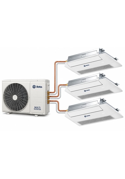Rota M4-36OD 12+12+18 İç 36000 Btu Dış Multi Tek Yön Kaset Klima