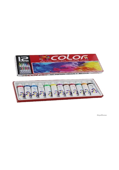 Colorbank Guaj Boya Seti 12'Li Çok Renkli