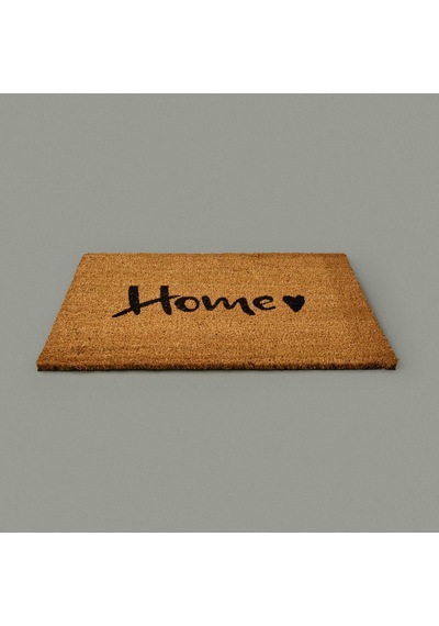 Gizz Home Kalpli Home Kapı Önü Paspası - Bej - 35x60 Cm Çok Renkli