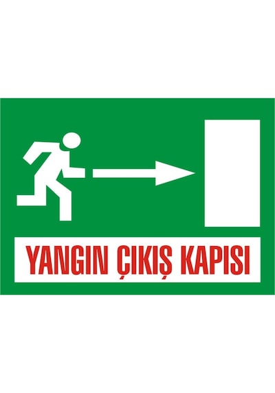 Yangın Çıkış Kapısı (Sağ) Levhası
