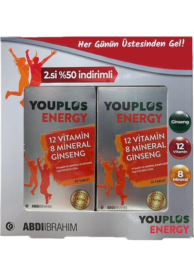 Youplus Energy 30 Tablet - İkincisi %50 İndirimli