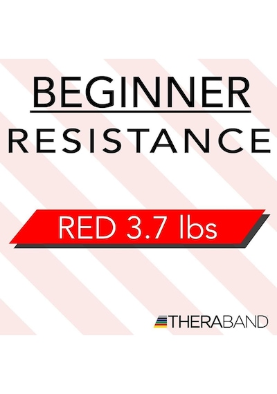 Thera-Band Kırmızı Orta Sert  Egzersiz Pilates Bandı Lastiği 1.5 Kırmızı