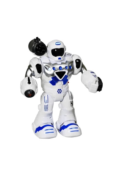 Toysan Hareketli Işıklı Ve Sesli Ok Atan Oyuncak Robot 827-mavi