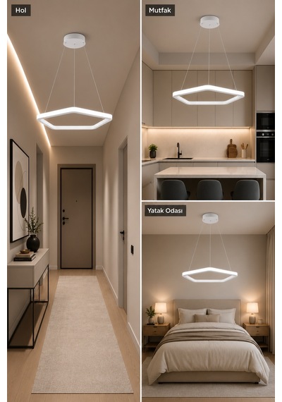 AvizeGO Titan Led Sarkıt Avize Beyaz Işık