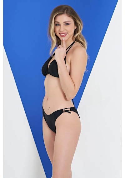 Ruko Maio 2318-4 Kadın Üçgen Boyundan Bağlamalı İpli Bikini 001