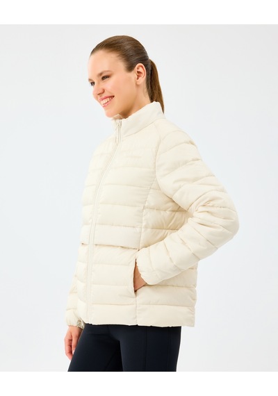 Skechers W Padded Jacket Kadın Ecru Mont S242063-1983 Ekru