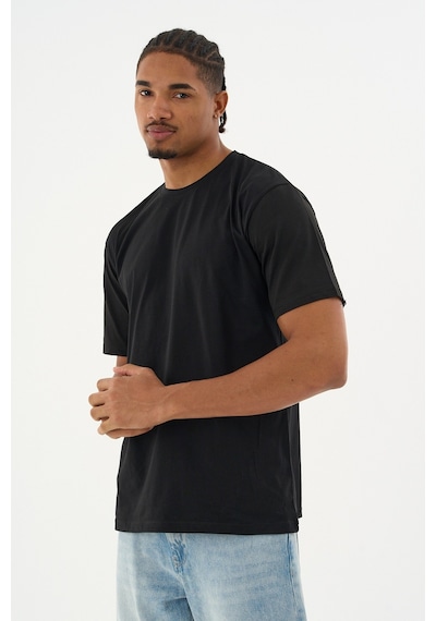 Dechers Erkek %100 Organik Pamuklu Yumuşak Dokulu Comfort Fit Bisiklet Yakalı T-shirt E222 Siyah Dechers Erkek %100 Organik Pamuklu Yumuşak Dokulu Comfort Fit Bisiklet Yakalı T-shirt E222 Siyah