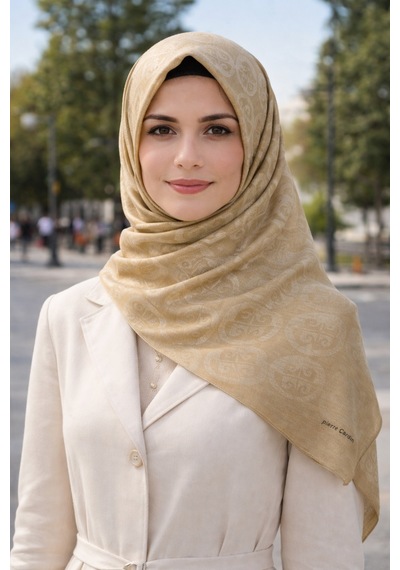 Pierre Cardin Lyocell Naia Rivela Şal 6080200-961 Bej Gold Bej Gold