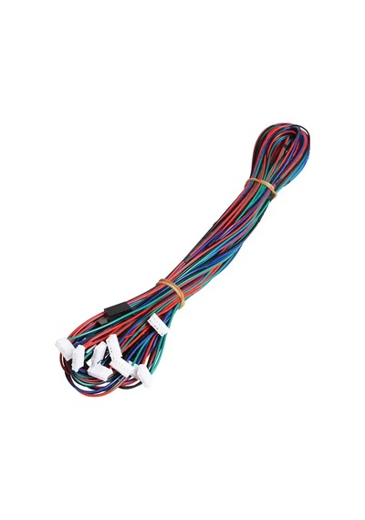 Nema 17 4 Pin Step Motor Kablosu Dupont - Siyah 1000mm