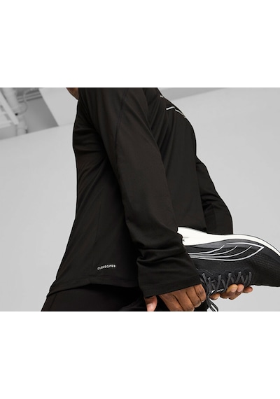 Puma Run Cloudspun 1/4 Zip Erkek Uzun Kollu Koşu Tişörtü 52578101 Siyah 52578101 Siyah