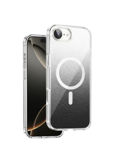 Onegif Apple İphone 17e Sora Simli Magsafe Kapak - Siyah - Siyah
