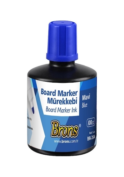 Brons Beyaz T.kalem Mavi Mürekkebi 100ss Br-354