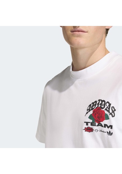 Adidas Gfx Roses Erkek Beyaz Tişört Kd0481 Beyaz