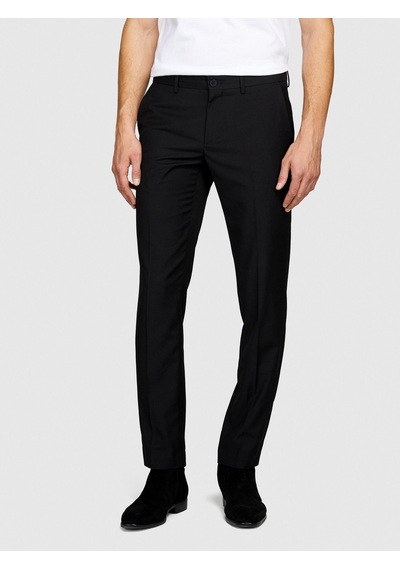 Sisley Poliviskoz Slim Fit Formal Pantolon Erkek Siyah Pantolon - 323a4kı356y89