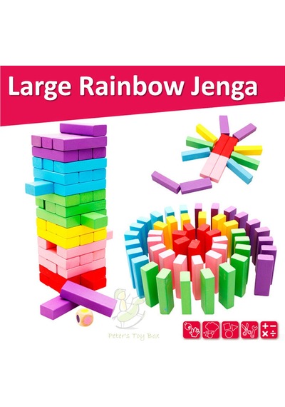 Ahşap Jenga Denge ve Beceri Oyunu Zeka Geliştirici Janga