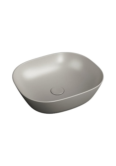 VitrA Plural 7810B420-0016 Kare Alçak Çanak Lavabo. 45CM. Mat Bej