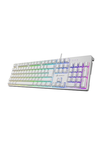 Gamebooster G24w Enigma Rainbow Aydınlatmalı Red Switch Mekanik Beyaz Oyun Klavyesi
