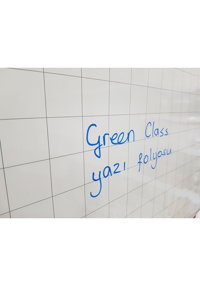 Mıknatıslı Kareli Yazı Folyosu