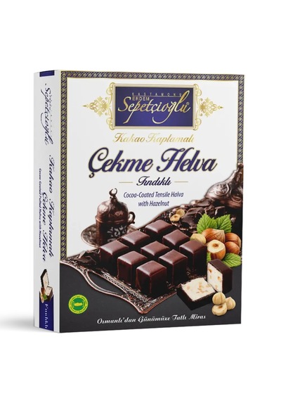 Sepetçioğlu Kastamonu Meşhur Kakao Kaplamalı Fındıklı Çekme Helva 80g