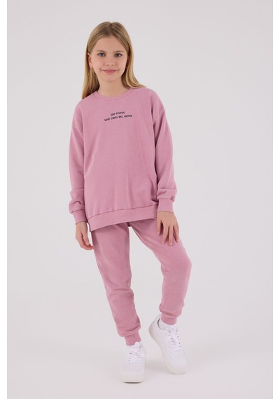 Rolypoly Kız Çocuk Pembe Eşofman Takımı Rp3693-c-v1 Pembe