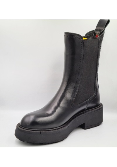 Greyder 59311 5k Siyah Hakiki Deri Lastikli Kadın Urban Chelsea Bot Siyah