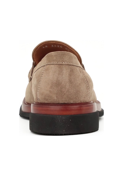 Tuna Hakiki Süet Deri Bej Loafer Erkek Ayakkabı 39-44 No - 3524 Bej