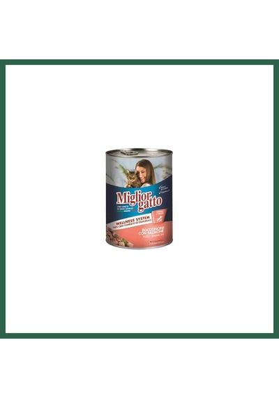 Miglior Gatto Somon Balıklı Yetişkin Kedi Konservesi 405 Gr Bzs01