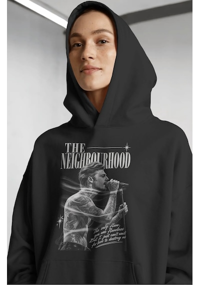 Sevbano The Neighbourhood Rock Metal Müzik Grubu Ön Baskılı Unisex Oversi Siyah Sevbano The Neighbourhood Rock Metal Müzik Grubu Ön Baskılı Unisex Oversi Siyah