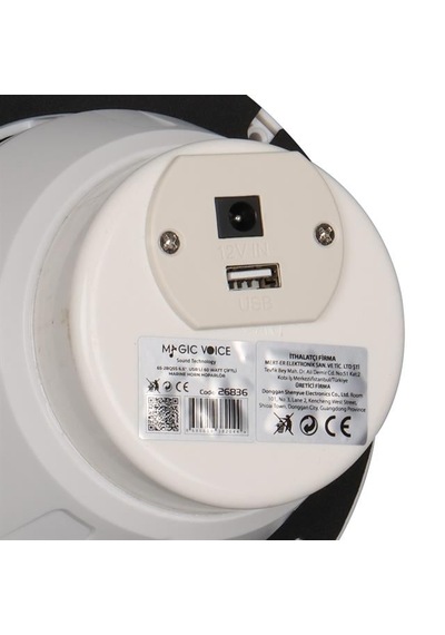 Magicvoice 65-2bq5s Beyaz 6.5 16 Cm Usb Li 60 Watt Marine Alçıpan 2 Li Hoparlör