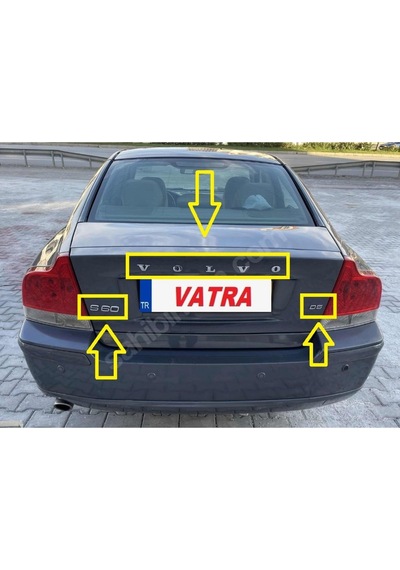 S60 2.4 D Premium 2005-2009 Uyumlu Volvo-d5 Ve S60 Bagaj Yazısı Seti