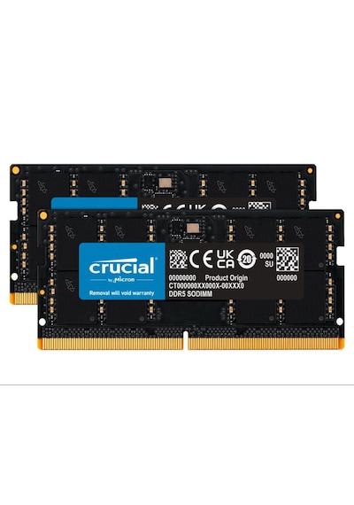 Crucial 128gb Kit 2x64gb Ddr5-5600 Sodımm Cl46 Notebook Ram CT2K64G56C46S5