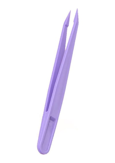 Koodmax Hassas Elektronik Ve El Sanatları Tamir Cımbızı Sert Plastik 12cm Düz Cımbız Mor