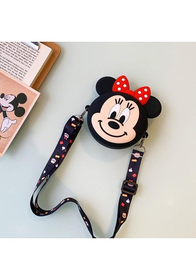 Mickey Mause Minnie Bozuk Para Cüzdanı Çanta Çocuk Cüzdan Küçük Para Kutusu Omuzdan Askılı Çanta