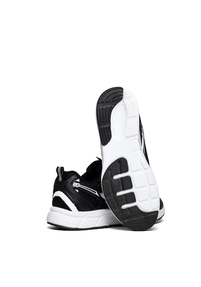 Tonny Black Unisex Siyah Faylon Taban Bağcıklı Spor Ayakkabı Siyah