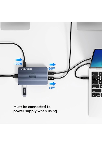 Acasis Tbu405pro Max 6 İn 1 - 2 Adet 8tb M.2 Ssd Takılabilen, 2x 40gbps Thunderbolt 4, Hdmı, Usb 3.2, Pd 100w, Raıd Özellikli, Fanlı Disk Kutusu Ac-tbu405pro-max Acasis Tbu405pro Max 6 İn 1 - 2 Adet 8tb M.2 Ssd Takılabilen, 2x 40gbps Thunderbolt 4, Hdmı, Usb 3.2, Pd 100w, Raıd Özellikli, Fanlı Disk Kutusu Ac-tbu405pro-max