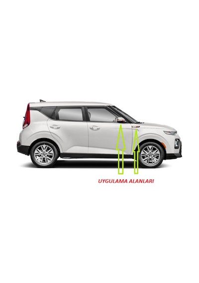 Kia GT Line Soul Xceed Yan Aynalar Ve Çamurluk Yanı Damla Desen B