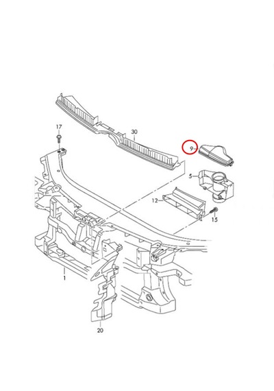 SEAT ALTEA 5P 05-09 1.4 TSİ CAXC PANEL HAVALANDIRMA BAKALİTİ