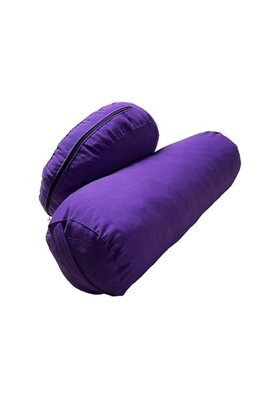 Remege Meditasyon Minderi & Bolster Minderi İkili Set Mor Mr3