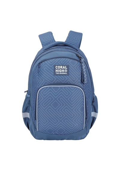 Coral High Geometrik Desenli Okul Sırt Çantası 24450 Siyah