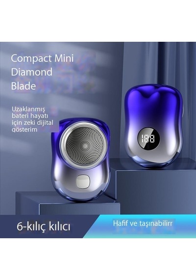 Mini Elektrikli Tıraş Makinesi Yüzen Kafa Seyahat Tıraş Makinesi