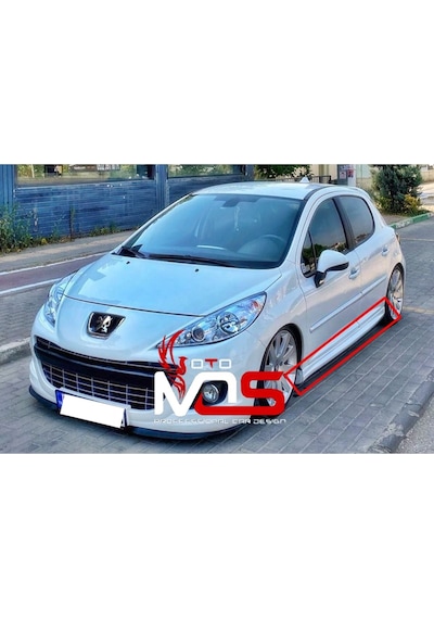 Peugeot 207 R Marşpiyel Sağ Sol Takım Fiberglass Boyasız