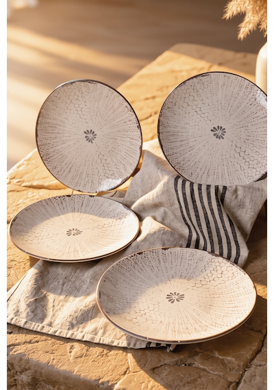 Keramika Forest Line Deep Pasta Tabağı 20 Cm 4 Adet 23444 Çok renkli