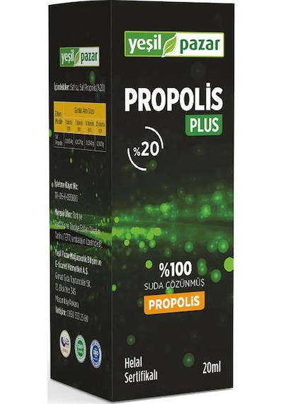 Yeşil Pazar Propolis Plus 20 ML