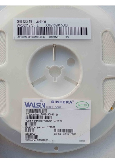 Wr06x1272ftl 12k7 603 Smd Direnç 1000 Adet
