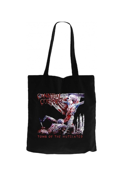 Cannibal Corpse Tomb Of The Mutilated Siyah Kanvas Bez Çanta Siyah