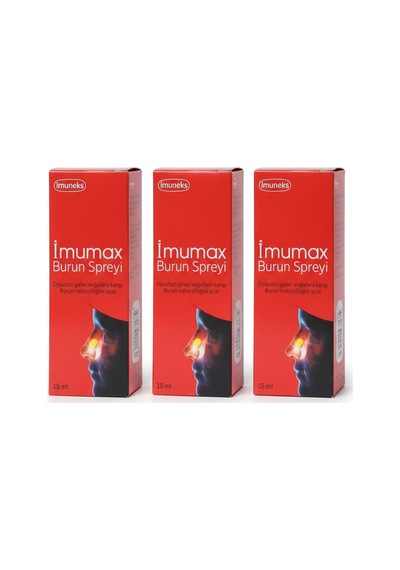 İmuneks İmumax Burun Spreyi 15 Ml 3 Lü Set