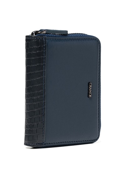 Lacivert Cüzdan & Kartlık Unisex 740 Grande Deri Cüzdan Kartlık