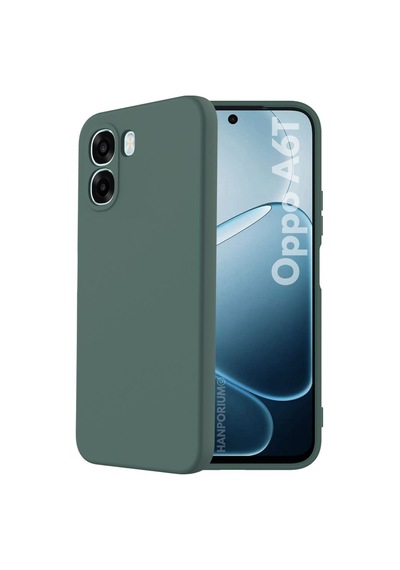 Oppo A6t Uyumlu Silikon Kılıf - Pastel Renk Tonu Kamera Korumalı Esnek Kapak - Yeşil